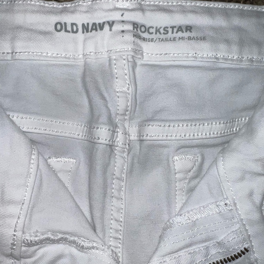 White Rockstar Mid Rise - Picture 4 of 8